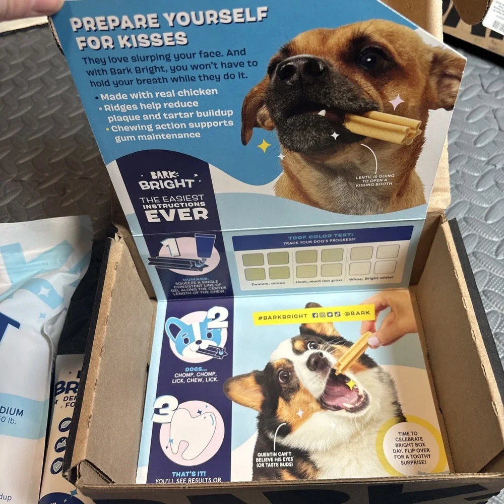 Bark Box Bright Dental Chews For Dogs Try Bark Box Dog Toothpaste Dog Treats‎